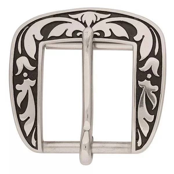 04075 Floral Flank Buckle, 1-3/4″