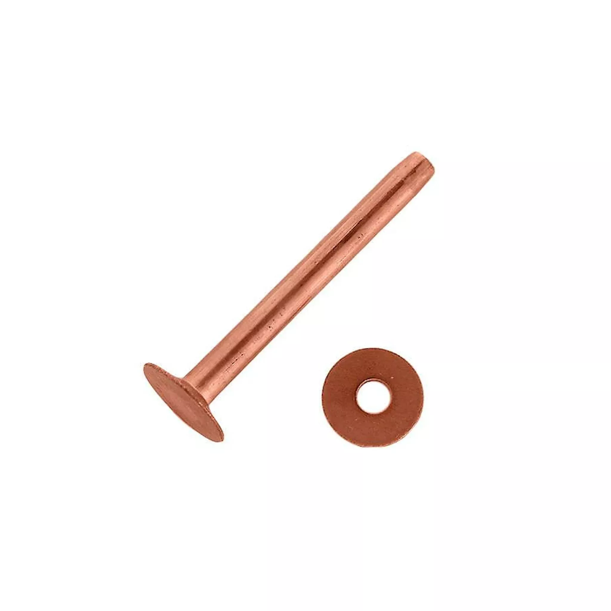 #10 Solid Copper Rivets with Burrs