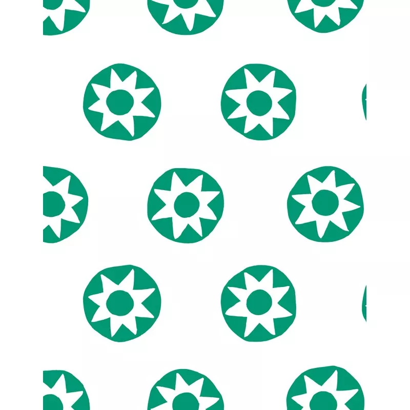 ‘Sun Dial’ Wallpaper by Tea Collection – Emerald