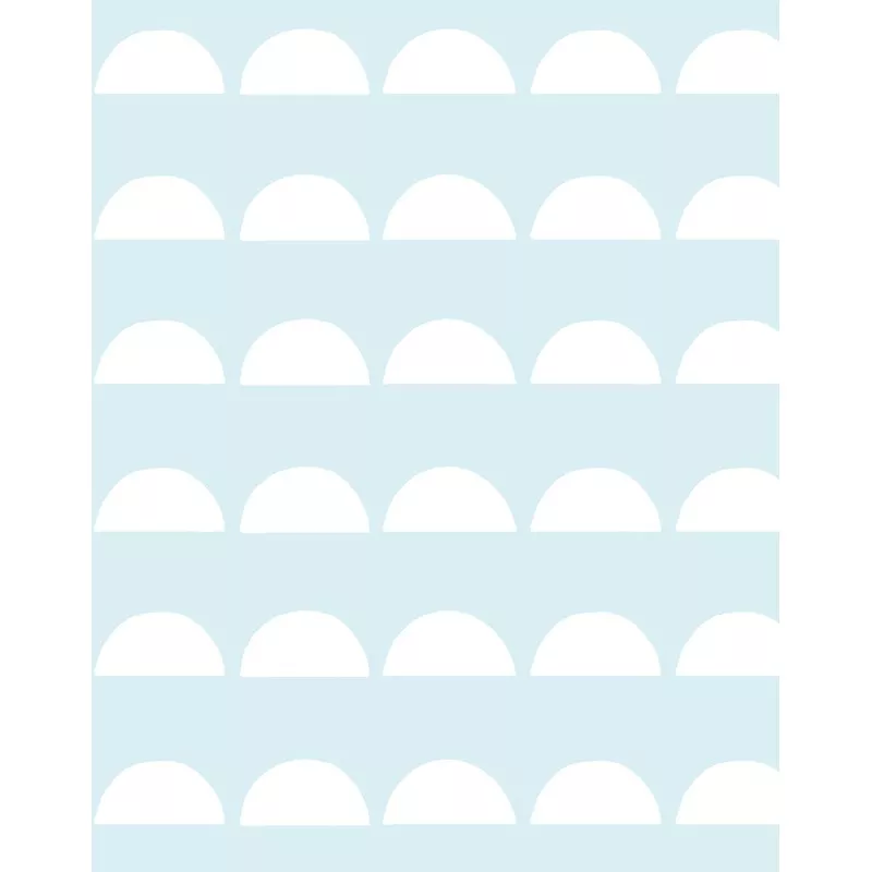 ‘Sun Tile’ Wallpaper by Tea Collection – Pale Blue