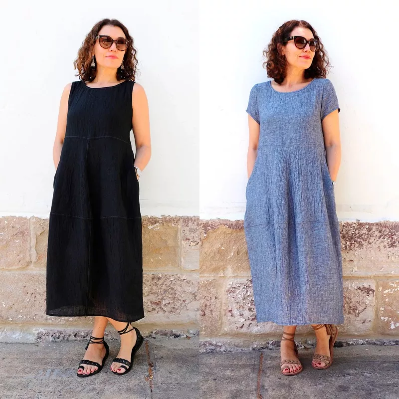 Tessuti Fabrics – Eva Dress – Paper Sewing Pattern