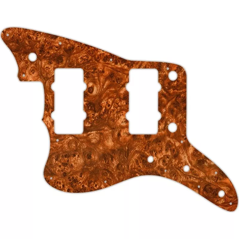 WD; Custom Pickguard For Fender; American Professional Jazzmaster; #H01 Burl Wood Graphi – Left Hand
